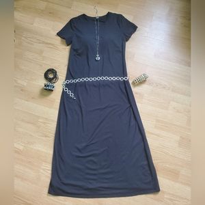 Uniqlo Basic Black T-Shirt Dress, size M